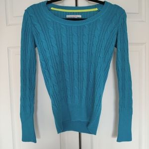 Bright blue sweater